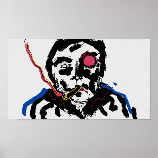 人間顔ポスター ポスター (正面)