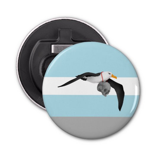 人間飛んでいるスカルのアルバトロス 栓抜き (正面)