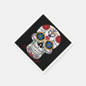 人間飾スカルアートサンダー_コーブ スタンダードカクテルナプキン (角)
