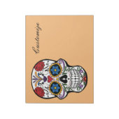 人間飾スカルアートサンダー_コーブ ノートパッド (回転)