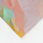 人間骨格スカル抽象芸術解剖学 フリースブランケット (角)