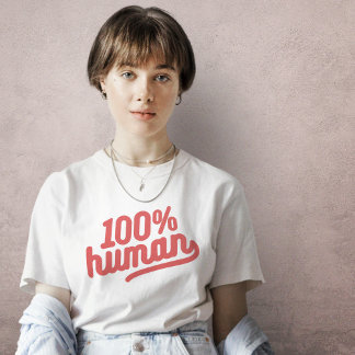 人間100% Tシャツ
