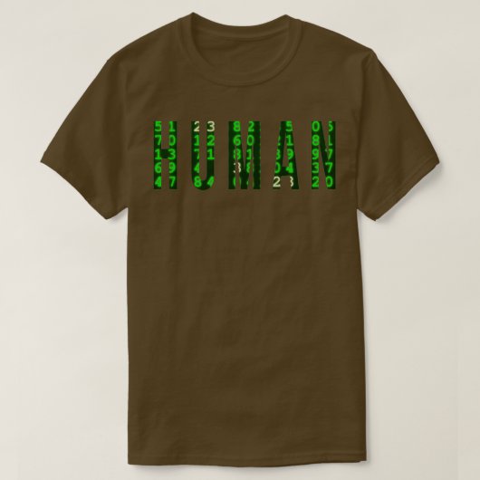 人間1 Tシャツ (デザイン正面)