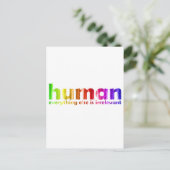 人間 – その他の全ては無関係 ポストカード (スタンド正面)