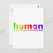 人間 – その他の全ては無関係 ポストカード (正面/裏面)