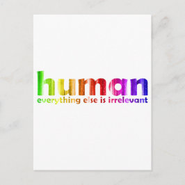人間 – その他の全ては無関係 ポストカード