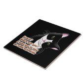 人間？どこにいる？猫 タイル (側面)