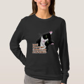 人間?どこにいる?猫 Tシャツ (正面)