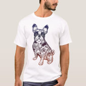 人間|のTシャツのための犬のワイシャツ、 Tシャツ (正面)