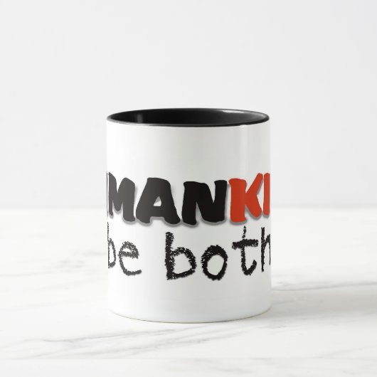 人間 マグカップ (中央)