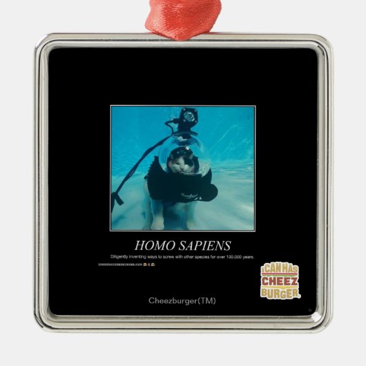 人間 メタルオーナメント (正面)