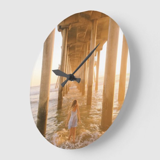 人間 ラージ壁時計 (傾斜)