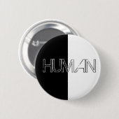 人間 缶バッジ (正面&裏面)