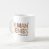 人間：色は異なる場合がある コーヒーマグカップ (正面左)