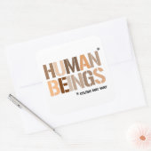 人間：色は異なる場合がある スクエアシール (封筒)