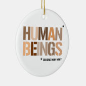 人間：色は異なる場合がある セラミックオーナメント (右)