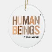 人間：色は異なる場合がある セラミックオーナメント (左)