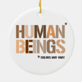 人間：色は異なる場合がある セラミックオーナメント (裏面)