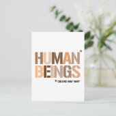 人間:色は異なる場合がある ポストカード (スタンド正面)