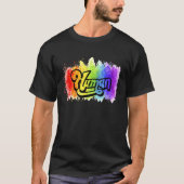 人間Lgbtq国旗Ally 誇りを持った Equality Rainbow Tシャツ (正面)