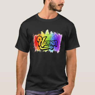 人間Lgbtq国旗Ally 誇りを持った Equality Rainbow Tシャツ