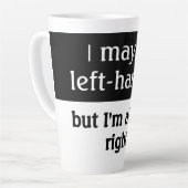 人離れ手ユーモア カフェラテマグ (左アングル)