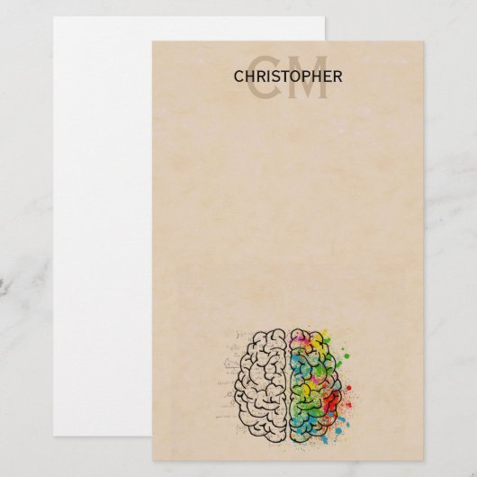 人離れ間の脳の個人設定 便箋 (正面/裏面)