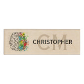 人離れ間の脳の個人設定 名札 (正面)