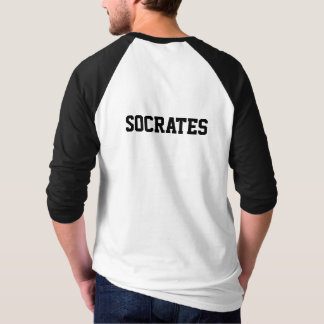 人頂上の前部、Socratesの背部 Tシャツ