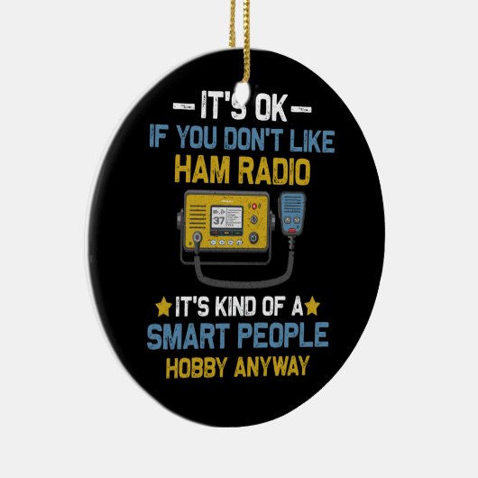 人頭が切れる々はとにかくHamラジオのオペレーターAmat セラミックオーナメント (右)