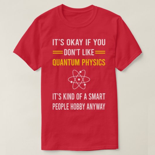 人頭が切れる物量子物理学 Tシャツ (デザイン正面)