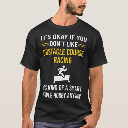 人頭が切れる間の障害レーシングOCR Tシャツ (正面)