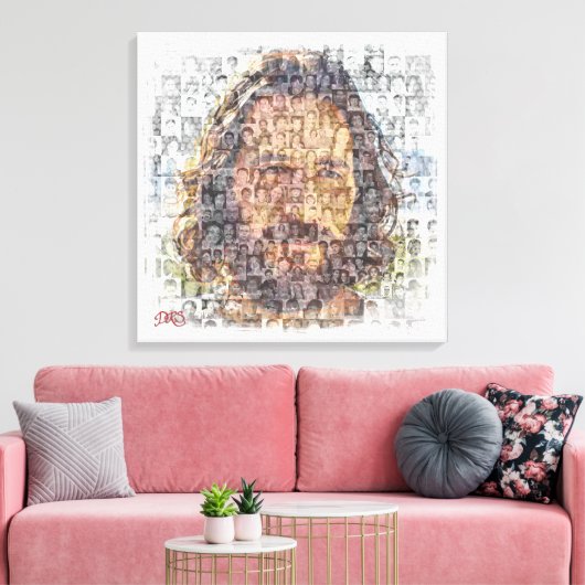 人類が拡大したキャンバス印刷 キャンバスプリント (インサイチュ (リビング))