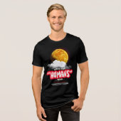 人類にいいね、力のある人が土地を創る P トライブレンドTシャツ (正面全面)