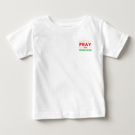 人類に祈りを ベビーTシャツ (正面)