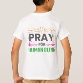 人類に祈りを Tシャツ (裏面)