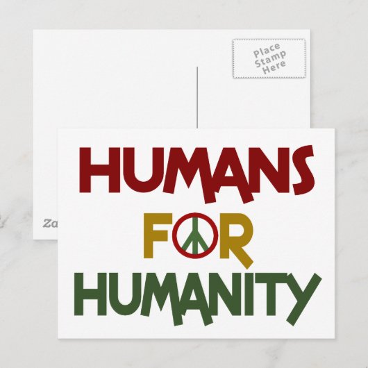 人類のカスタム ポストカード (正面/裏面)