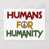 人類のカスタム ポストカード (正面)