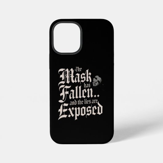 人類の仮面の崩壊 iPhoneケース (裏面)
