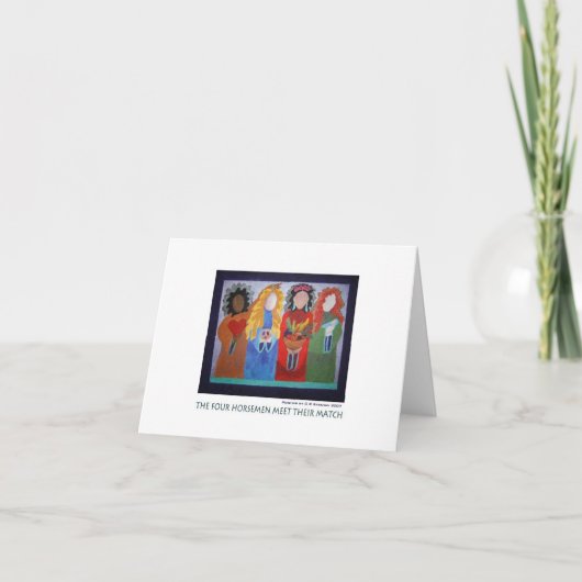 人類の四大災害は彼らのマッチに会います カード (正面)