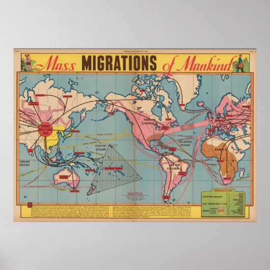 人類の大量移住 ポスター (正面)