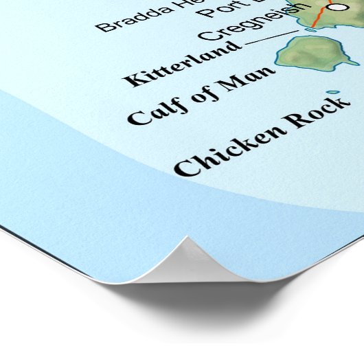 人類の島図 ポスター (角)