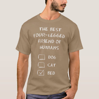 人類の最高の四本足の友達 Tシャツ