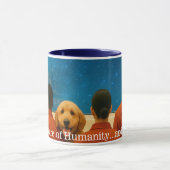 人類の未来11ozコーヒーマグ マグカップ (中央)