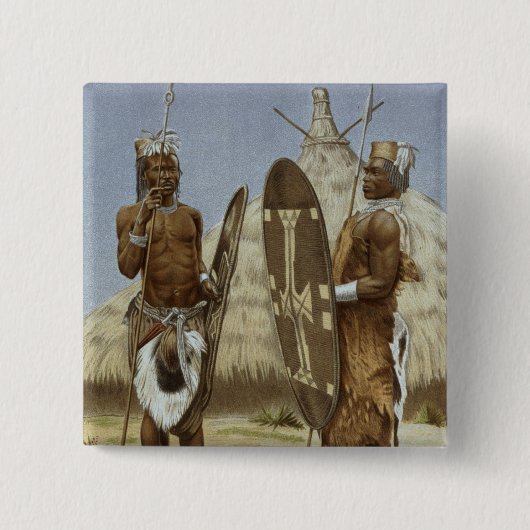 人類の歴史からのNyam-nyamの戦士 缶バッジ (正面)