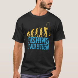 人類の進化の釣りバージョン: ナチュラルな進歩 Tシャツ