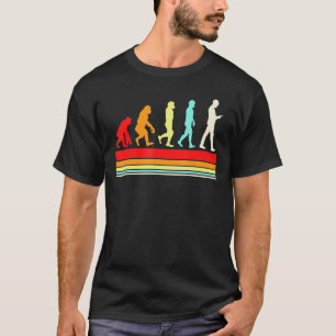 人類の進化読のレトロ Tシャツ
