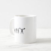 人類の進化 コーヒーマグカップ (正面左)