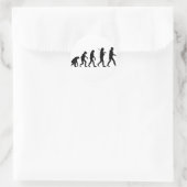 人類の進化 ラウンドシール (バッグ)