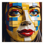 「人類の青写真」 – キュービストポートレート フォトプリント (正面)